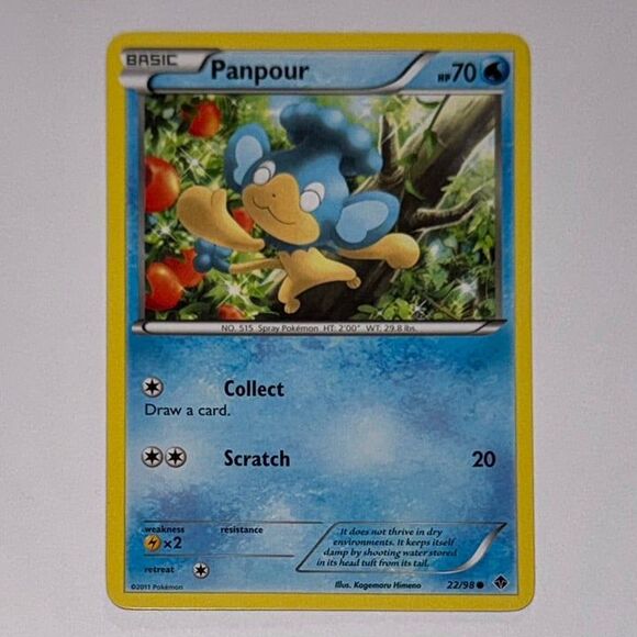 POKEMON CARD: Panpour #22/98 (Pokemon Emerging Powers) - Picture 1 of 2